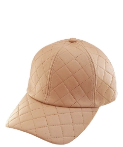 Quilt Stitching Cap Hat CAP-0051 BROWN